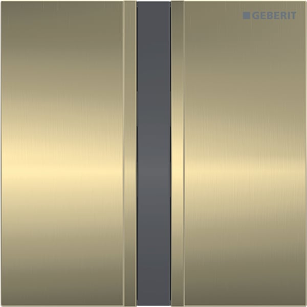 Geberit Typ 50 Abdeckplatte, eckig für UR-Strg. IR, messing gebürstet