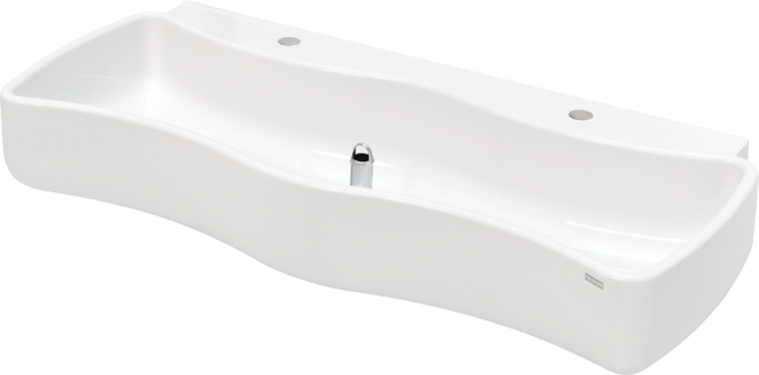 AR Waschrinne, WASHINO, MIRANIT, 1100x207x450 mm, 2 Waschplätze