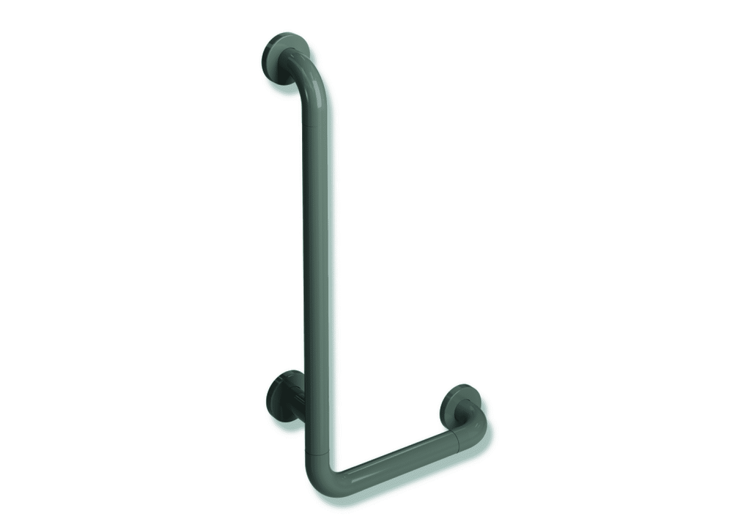 HEWI Winkelgriff Ser 801, d:33, AM:600mm, W:300mm felsgrau