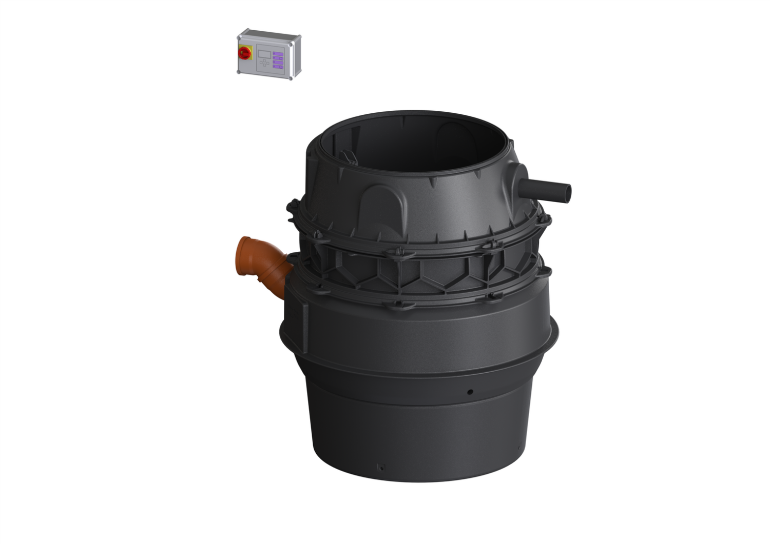 KESSEL-Pumpstation Aquapump XL Tronic, SPF 1500-S3, niedrigster Einbau