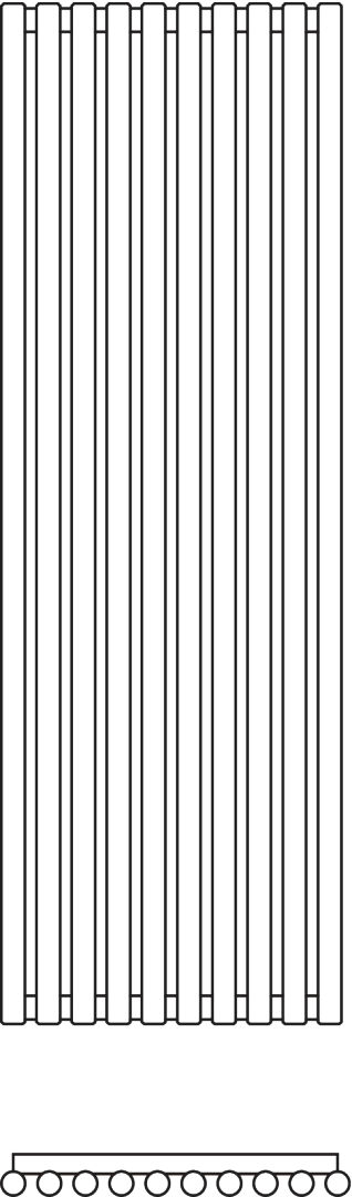 Kermi Pio 2000x600x46 mm QN=1244 W,einlagig,RAL9016,ANB12