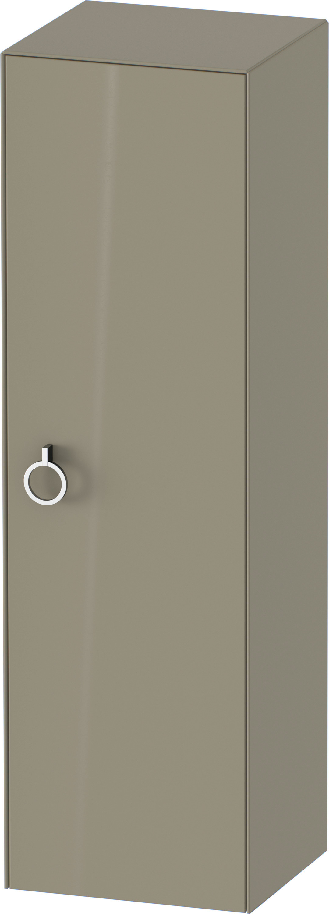 Duravit Halbhochschrank White Tulip,m.Griff TA r.,1320x400x360,Steingrau Hochglanz
