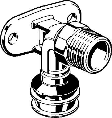 Viega Wandscheibe mit SC Raxofix 5325.4 in 16mm x R1/2 Siliziumbronze