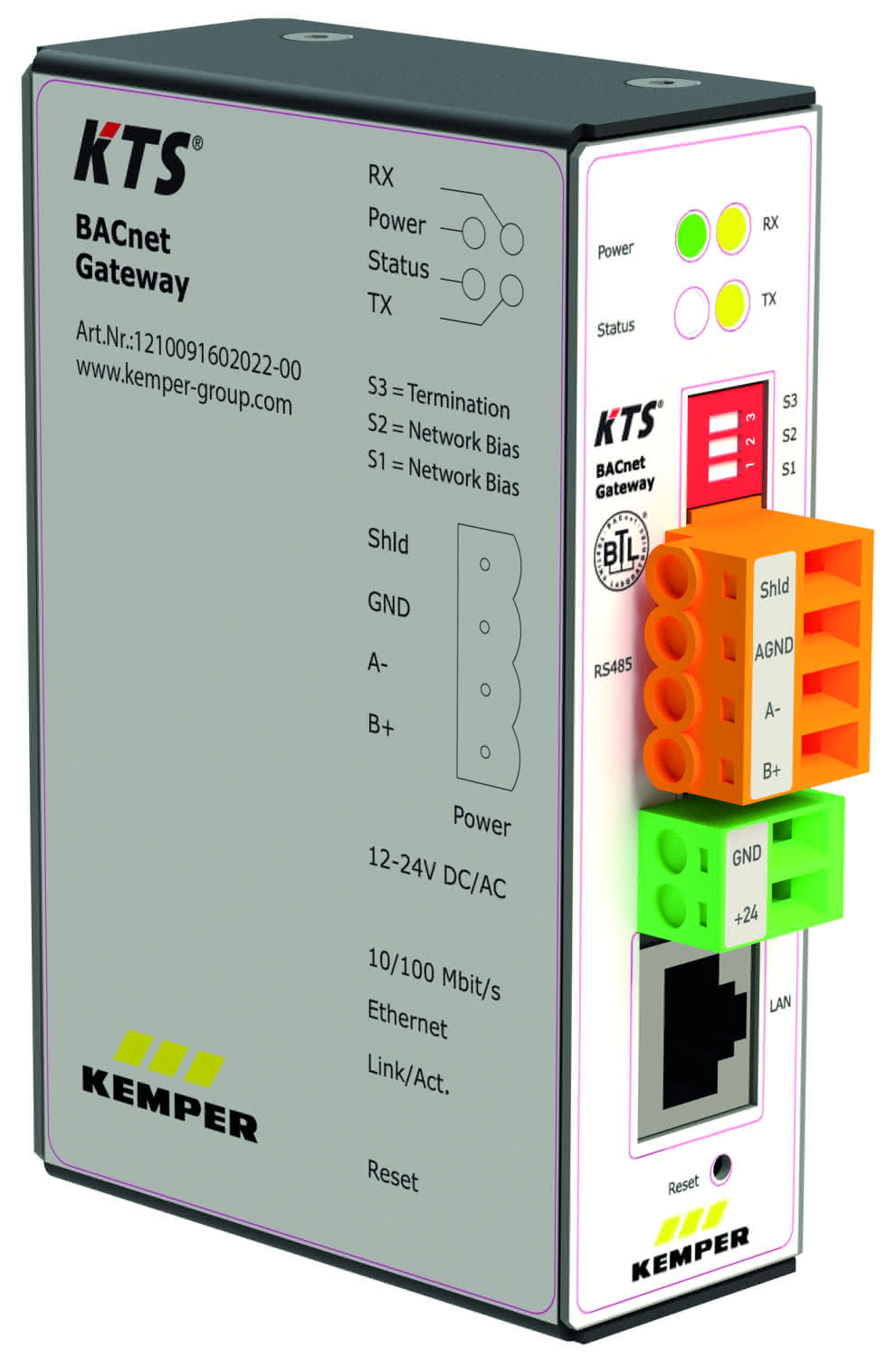KEMPER BACnet Gateway KTS für KTS Frischwasserstation