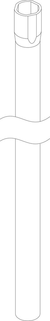 BOSCH Ersatzteil TTNR: 87182238420 Rohr-Tauchrohr 75L, Länge: 721mm