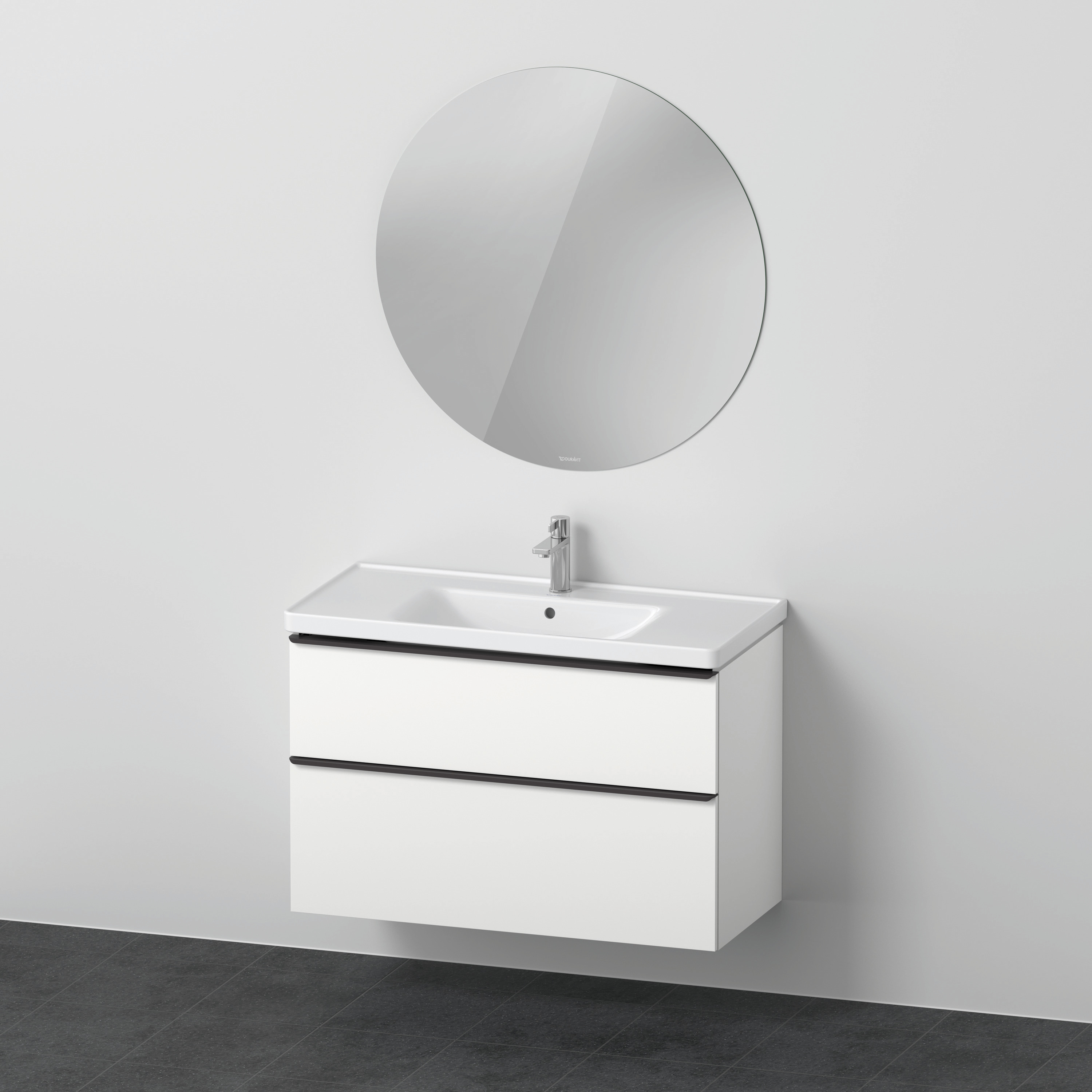 Duravit D-Neo Möbel-Set wandh. 1000x480mm WT,WTU Ausz 1,SBK 1,SP Rund, Weiß Matt