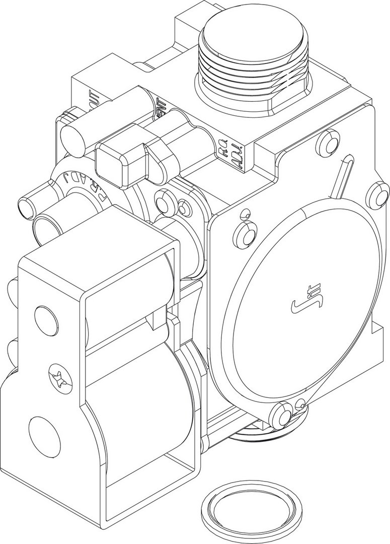 BOSCH Ersatzteil TTNR: 87186455470 Gasarmatur