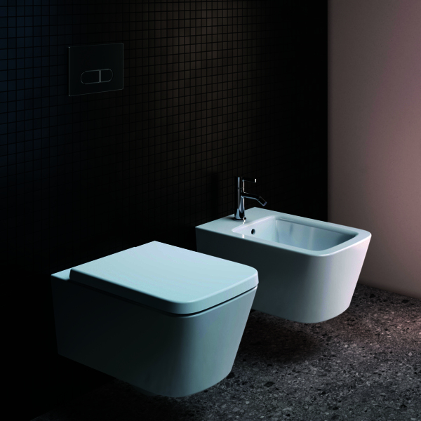 IS Wandtiefspül-WC Blend Cube AquaBlade 355x540x350mm Weiß