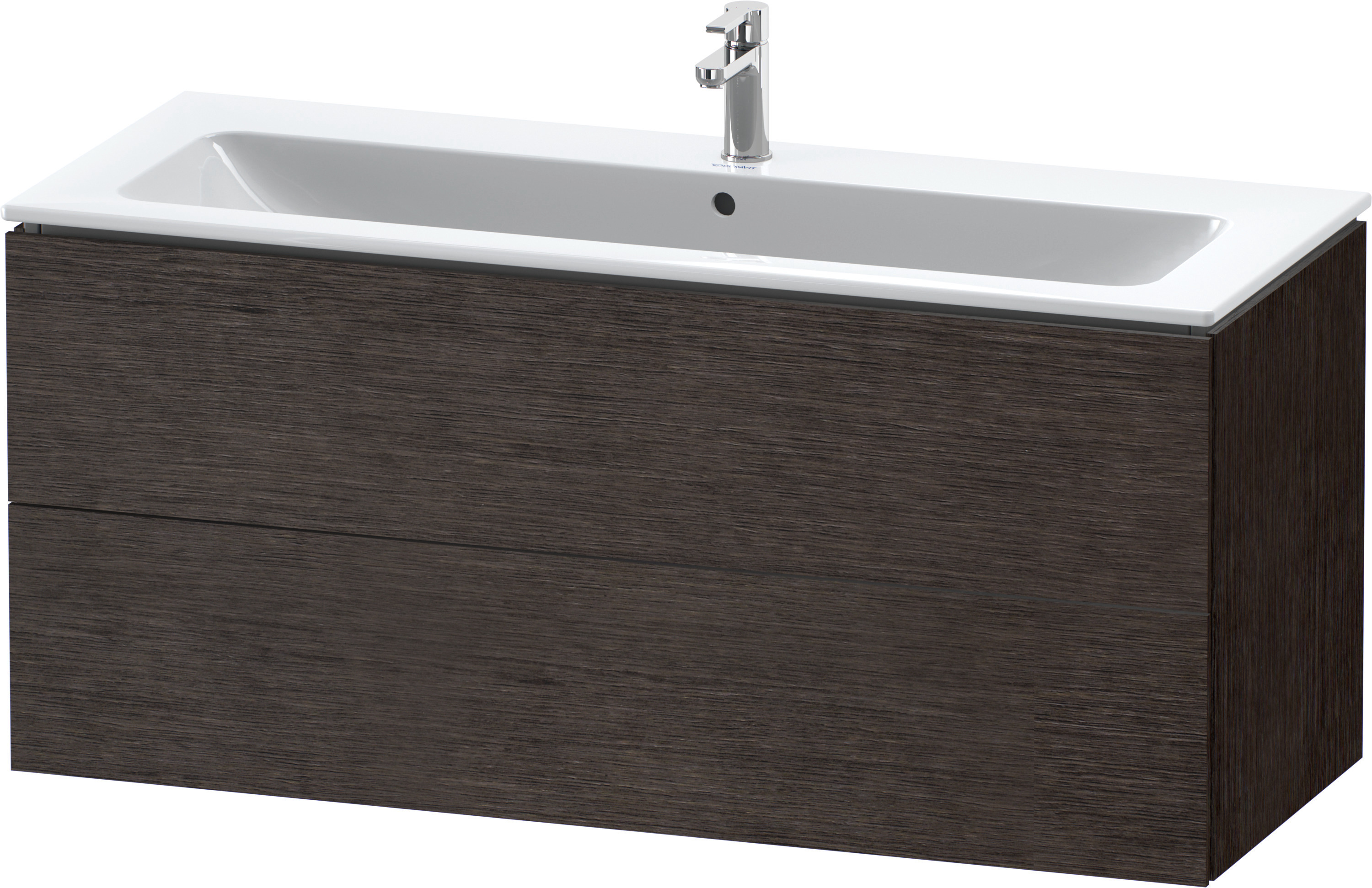 Duravit WTU wandh. L-Cube 481x1220x550mm 2 SchKa, f.233612, eiche dunkel gebü.