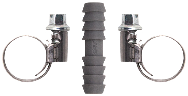 airfit Schlauchkupplung 8mm mit 2 VA Schlauchschellen Typ W2