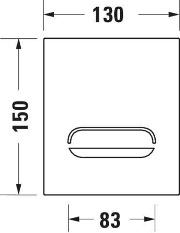 Duravit DuraSys A2 Betät.-Pl.elektr.,f.Urinal Infrar.,Netzanschl.,Aufges., Weiß