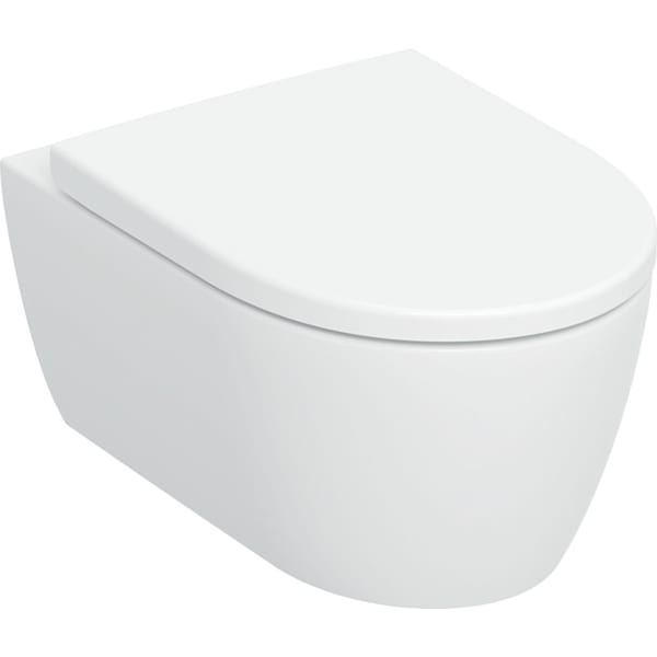 Geberit iCon wandhängendes Tiefspül-WC TurboFlush mit KeraTect Beschichtung, weiß 503045008