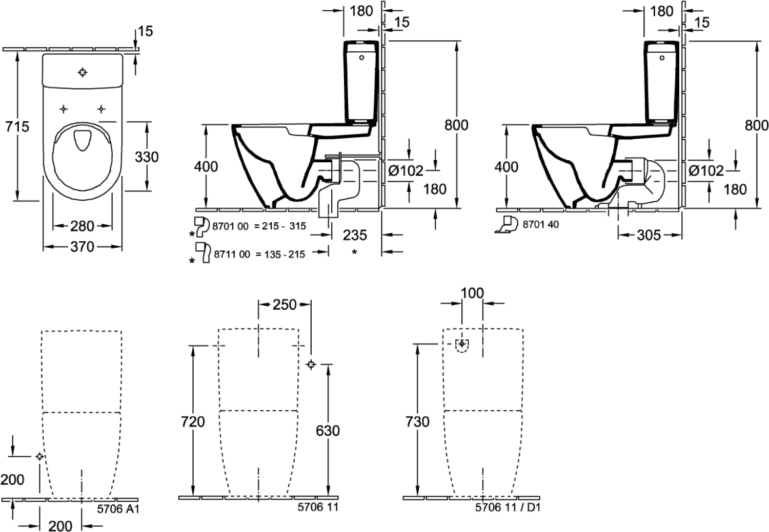 VB Spülkasten Subway 2.0 383x165x389mm Zulauf seitl. od. von hinten Weiß Alpin