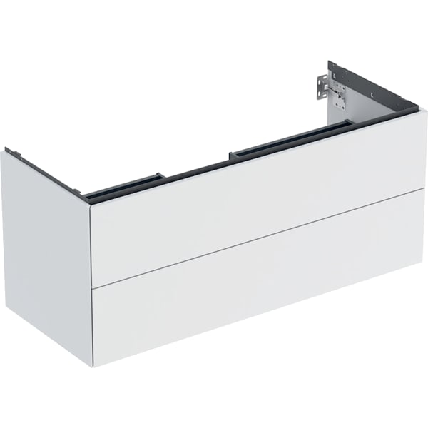 Geberit ONE Unterschrank für WT/-Platte 2 Schubl., 118,4x50,4x47cm, weiß matt