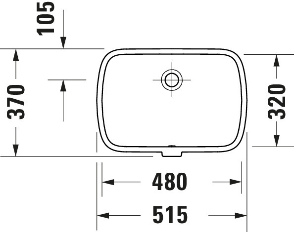 Duravit Qatego Einbau WT 480mm ohne HLB,Einbau von unten, Weiß HG, HYG