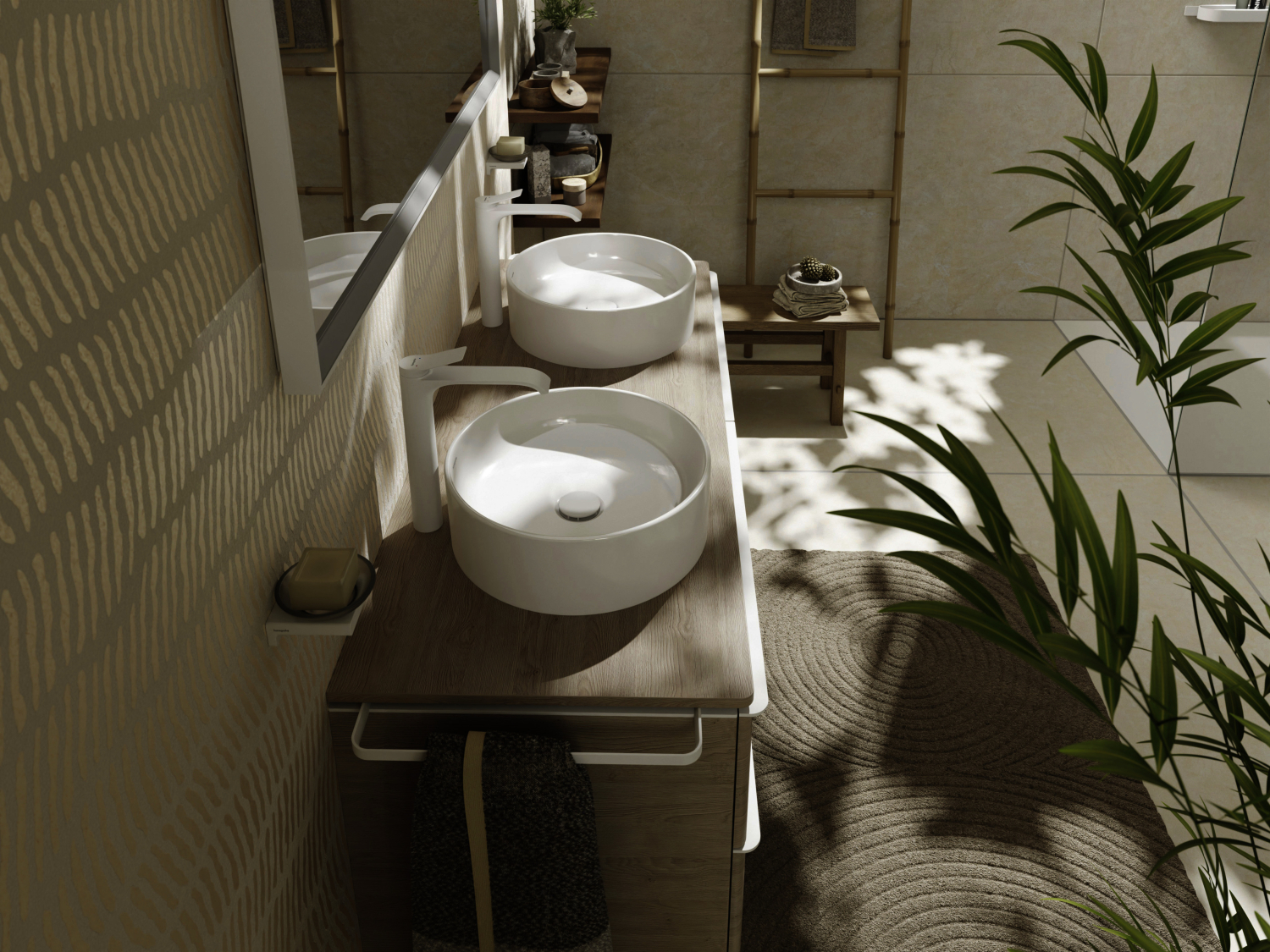 Hansgrohe Waschtischmischer 250 Vivenis ohne Ablaufgarn. Highriser mattweiss