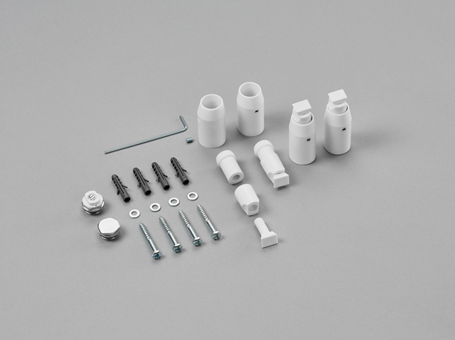 Zehnder Zubehör Wand-Montagezubehör Sonderlack., Set für Zehnder Zeno Bow