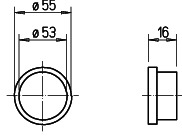 Helios FRS-VD 63 Verschlussdeckel für FRS-R 63, Satz = 10 Stück