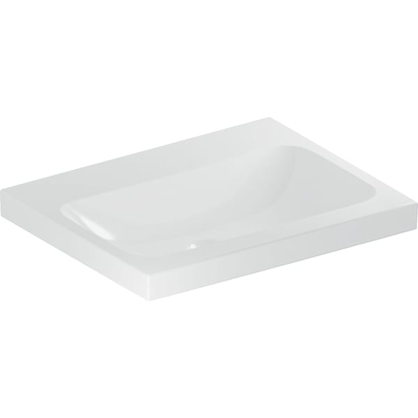 Geberit iCon Light Waschtisch 60x48cm ohne Hahnloch, ohne Ül., weiß, KeraTect
