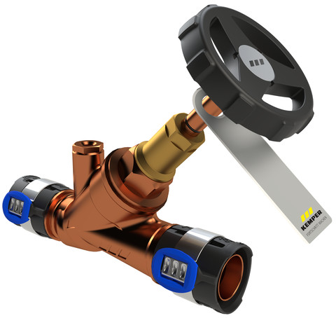 KEMPER WESER Freistrom-Absperrventil RG m. Entlst.G1/4 FlowFit DN20/25 x 2,5 mm KEMPER WESER Freistrom-Absperrventil RG m. Entlst.G1/4 FlowFit DN20/25 x 2,5 mm