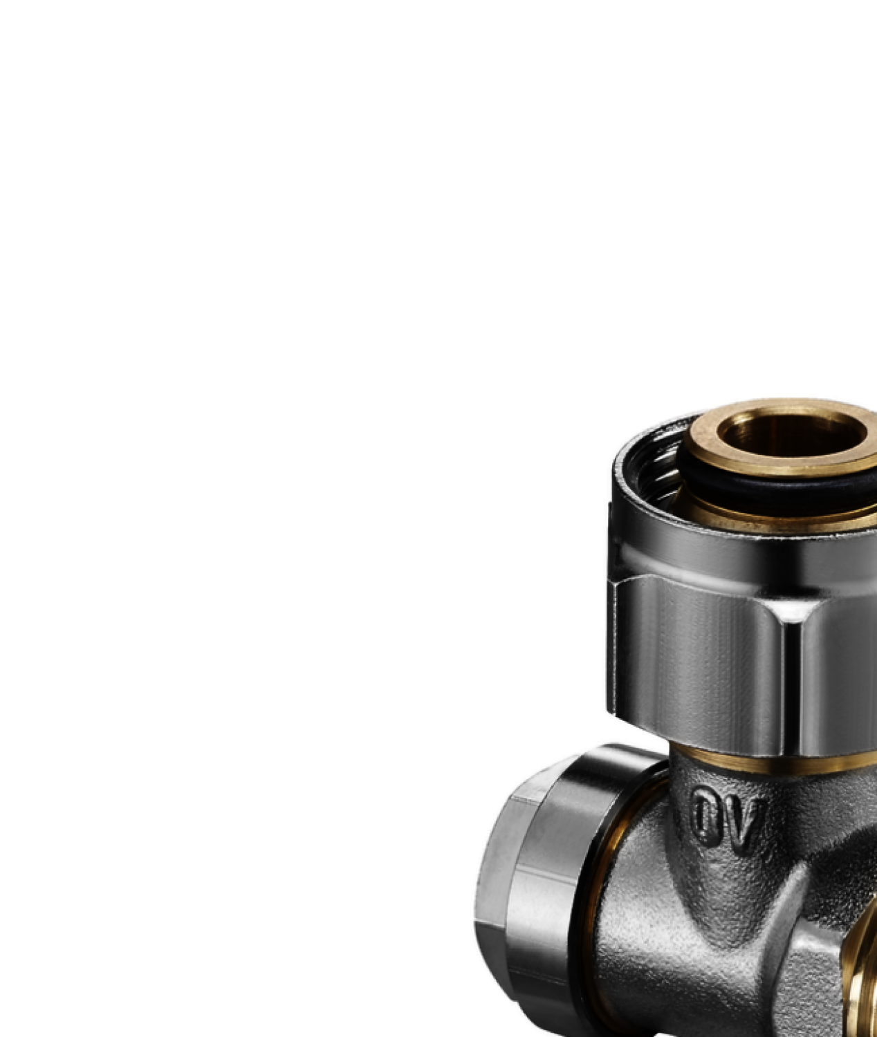 OVENTROP-Absperrwinkelverschraub.Combi 3 "Multiflex F",3/4"ÜM x 3/4"AG, Ms, vern.