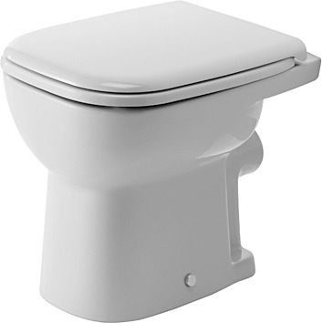 DU Stand-WC D-Code 480 mm Flachspüler,Abgang waagrecht,weiß,HYG