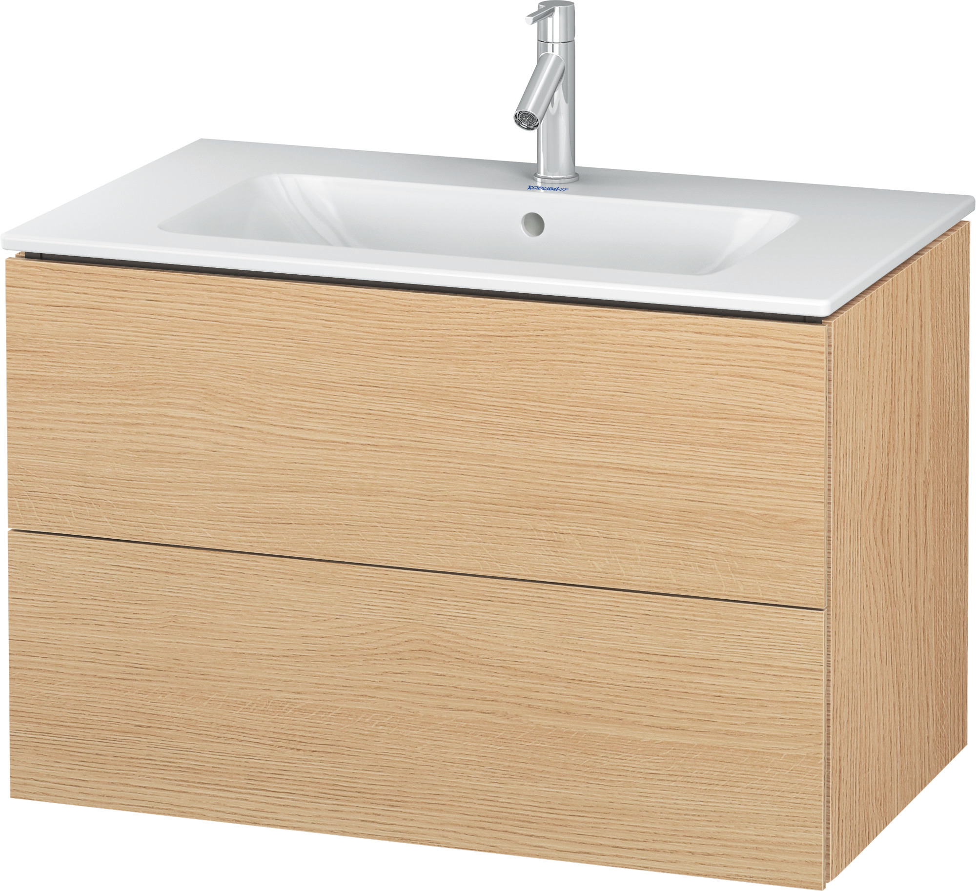 Duravit WTU wandhängend L-Cube 481x820x550mm 2 SchKa, f.233683, Eiche Natur