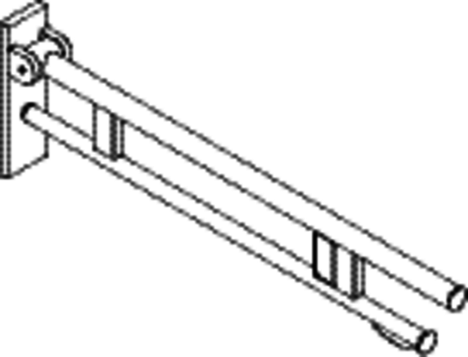 HEWI SK-Griff Duo (B), re, PRH, 850, (Funk),schliff