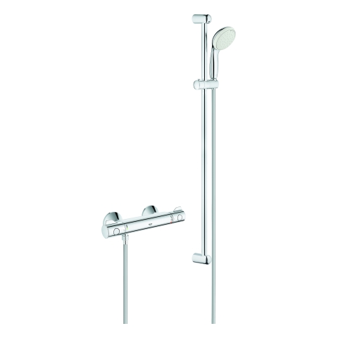 GROHE THM-Brausebatterie Grohtherm 800 34566_1 mit Brausegarnitur 900mm chrom