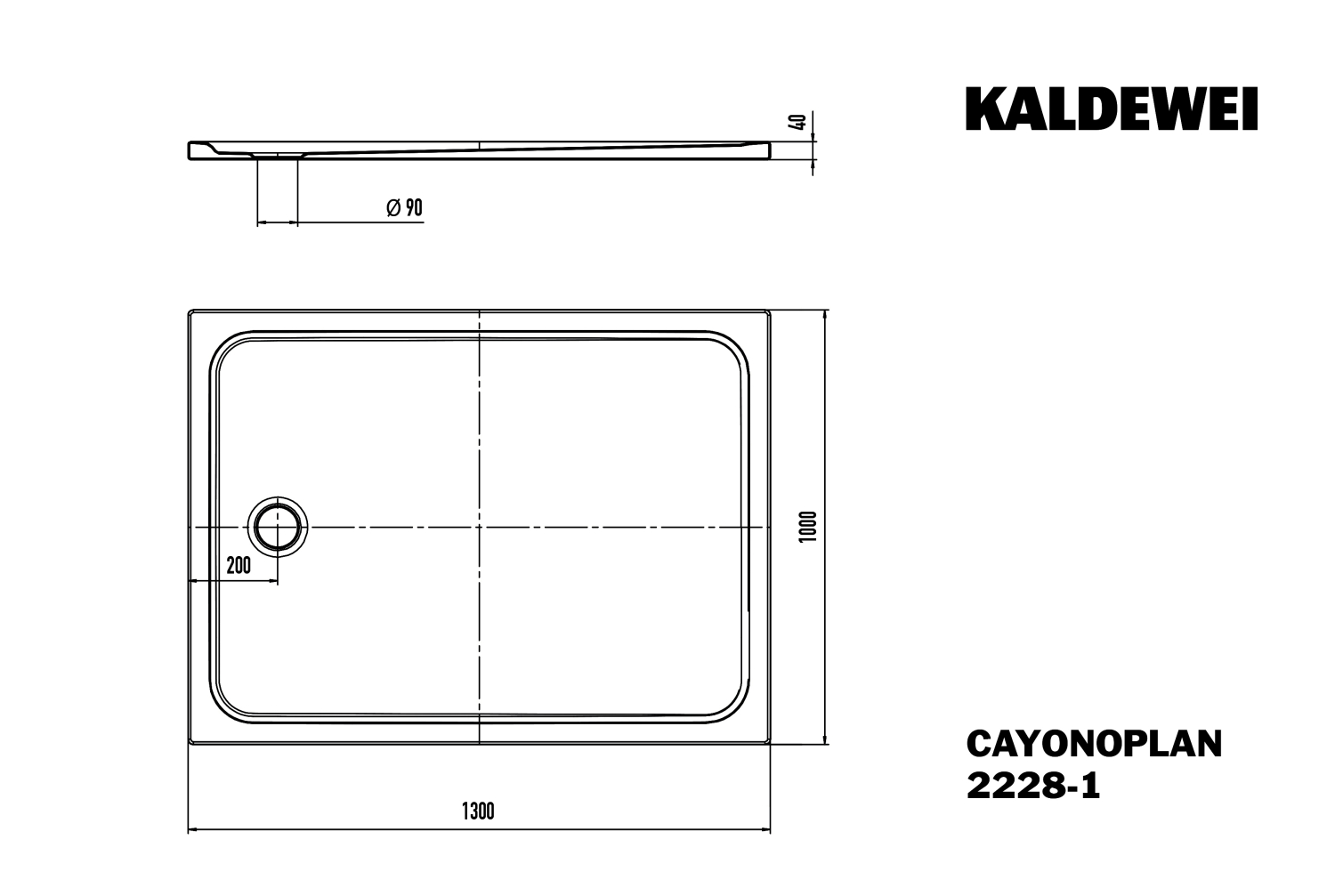 KA DW CAYONOPLAN Mod.2228-1,1000x1300mm, alpinweiß