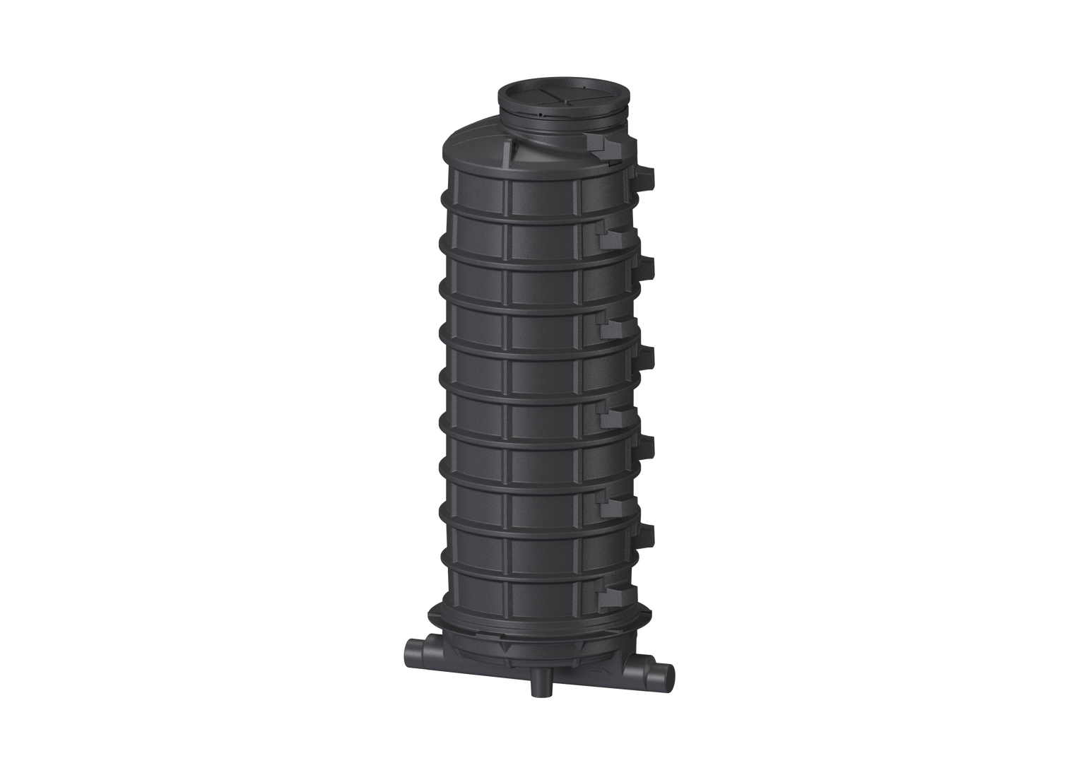 KESSEL-Standardschacht GT LW1000 H: 3070,DN150/200,1 Zulauf,li.,45 Grad