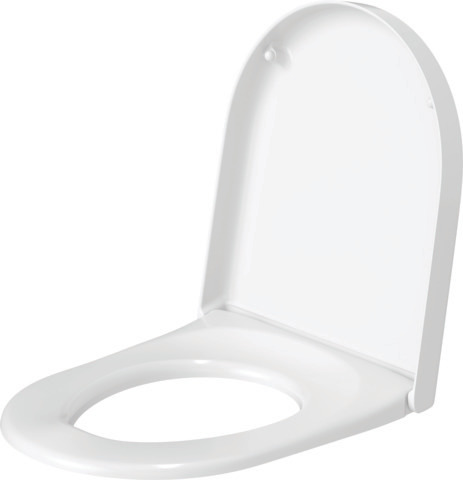 DU WC-Sitz ohne SoftClose Scharniere edelstahl, weiß