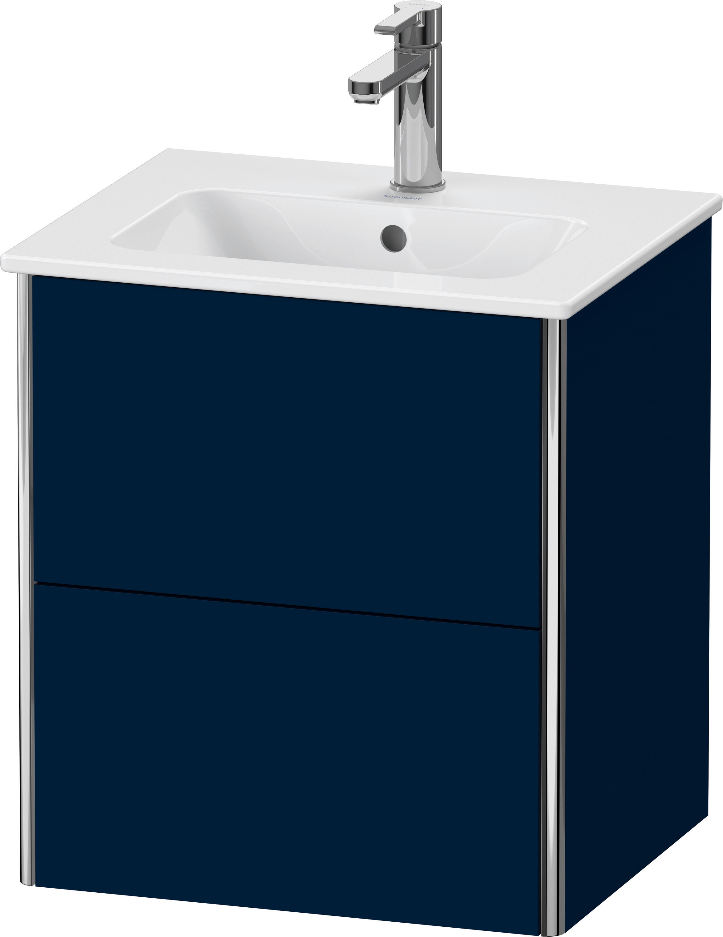 Duravit WTU XSquare wandhängend, 2 Schubk. 560x510x418mm, Nachtblau Seidenmatt
