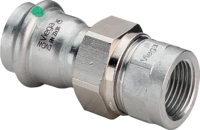 Viega Verschraubung mit SC Sanpress Inox 2362 in 22mm x Rp1 Edelstahl Viega Verschraubung mit SC Sanpress Inox 2362 in 22mm x Rp1 Edelstahl