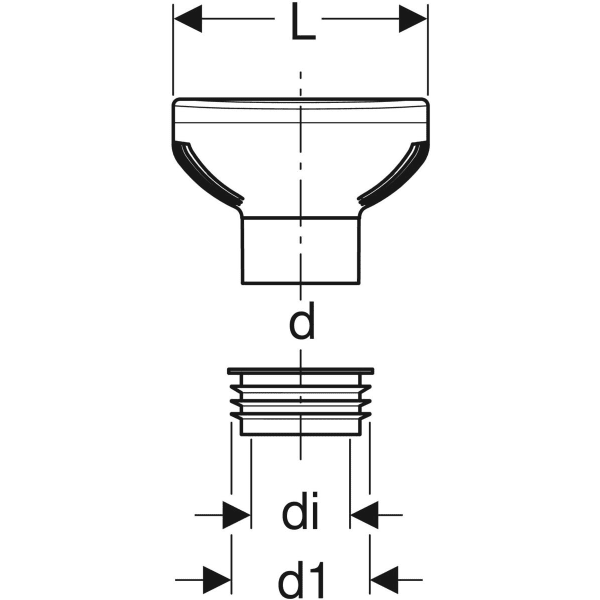 Geberit Belüftungsventil GRB90 für Geberit Silent-db20 d90/99,5