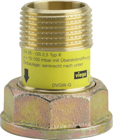 Viega Gasströmungswächter 2649S in Rp1 x R1 x (2,5m3) Messing
