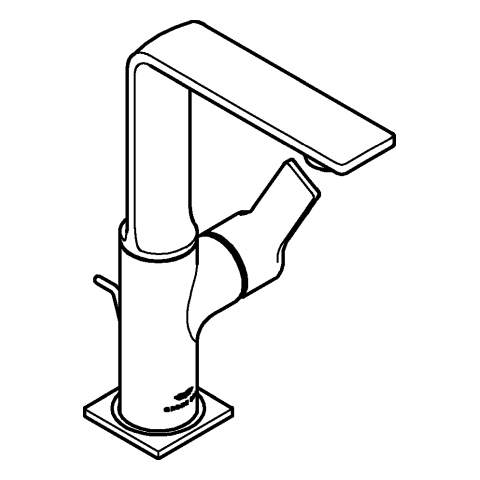 GROHE EH-WT-Batterie Allure 32146_1 L-Size hard graphite gebürstet