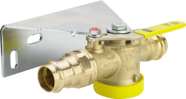 Viega Gasanschluss-Kugelhahn 2645T in 28mm Messing Viega Gasanschluss-Kugelhahn 2645T in 28mm Messing