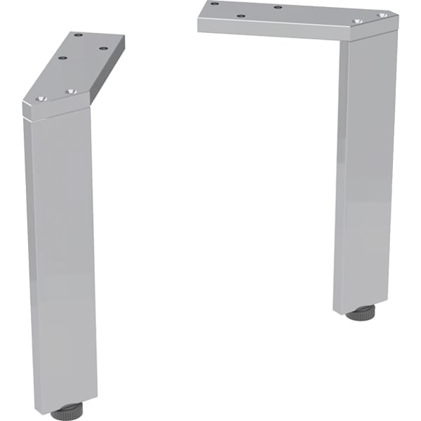 Geberit Set Füße schmal (2 St.), H:21,7cm hochglanz verchromt