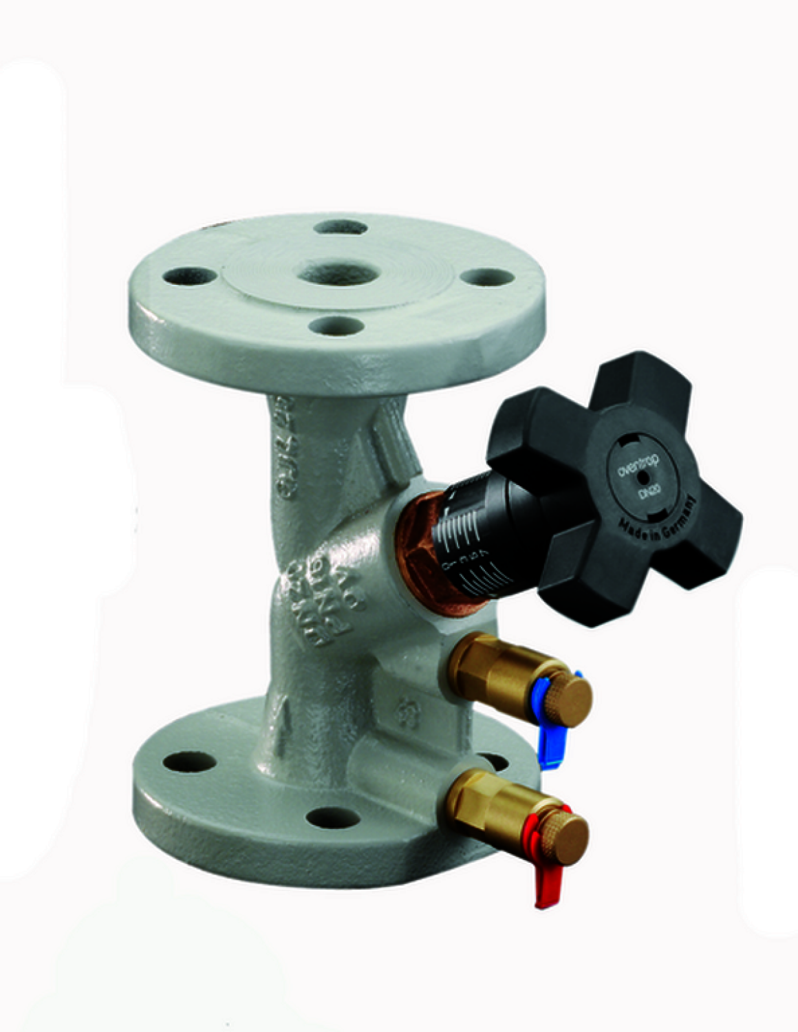 OVENTROP-Strangreg.Vent.Hydrocontrol VFC DN25, PN6, Flansch/DIN, 2 Meßvent., GG25