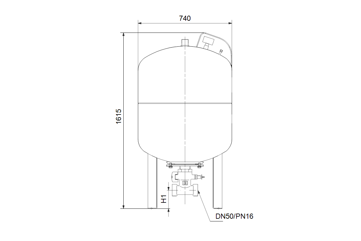 GRUNDFOS Zubehör für Druckerhöhungsanl. MDB DT5 500 PN16 DN50
