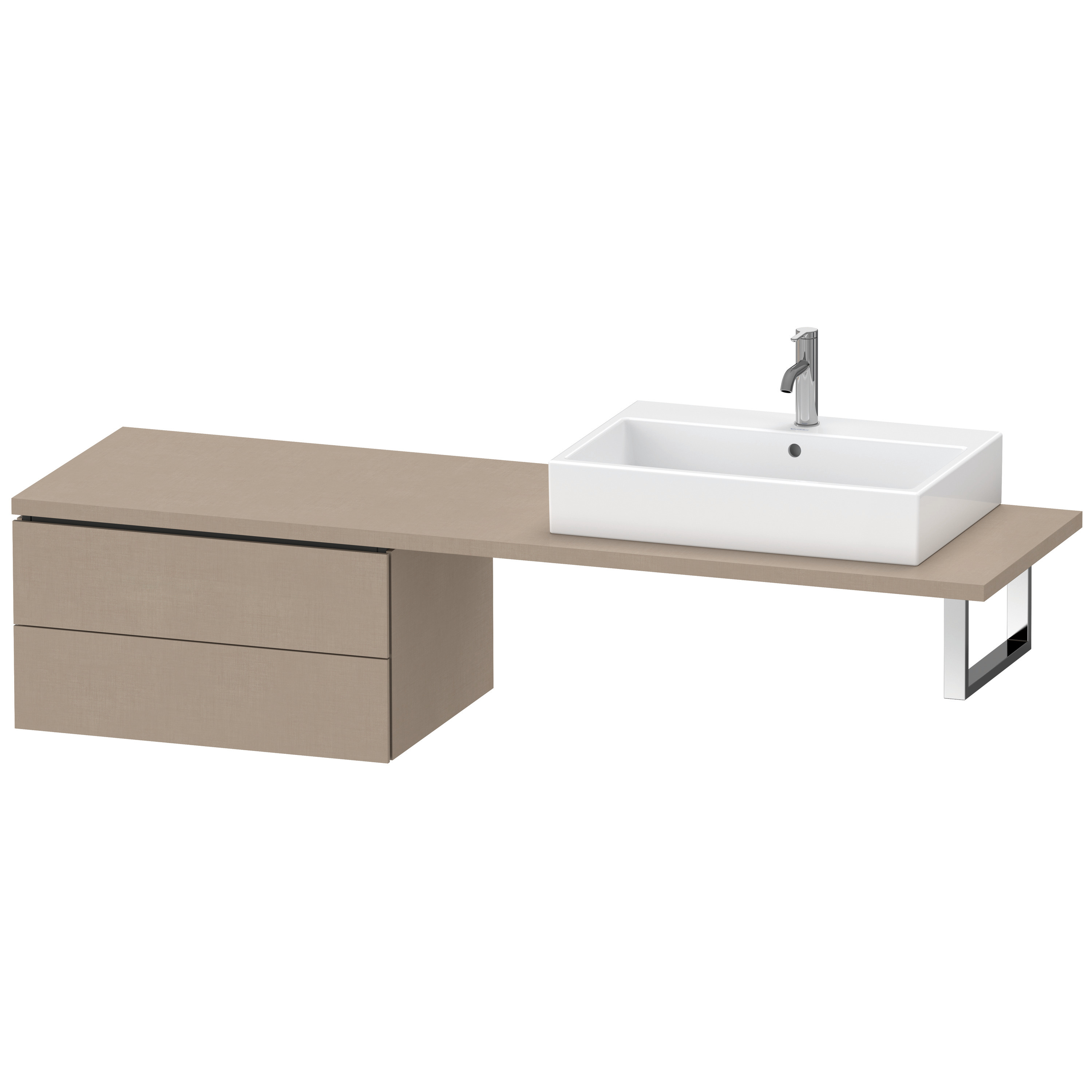 Duravit US f.Kons.Comp. L-Cube400x720x547mm 2 Schk.leinen