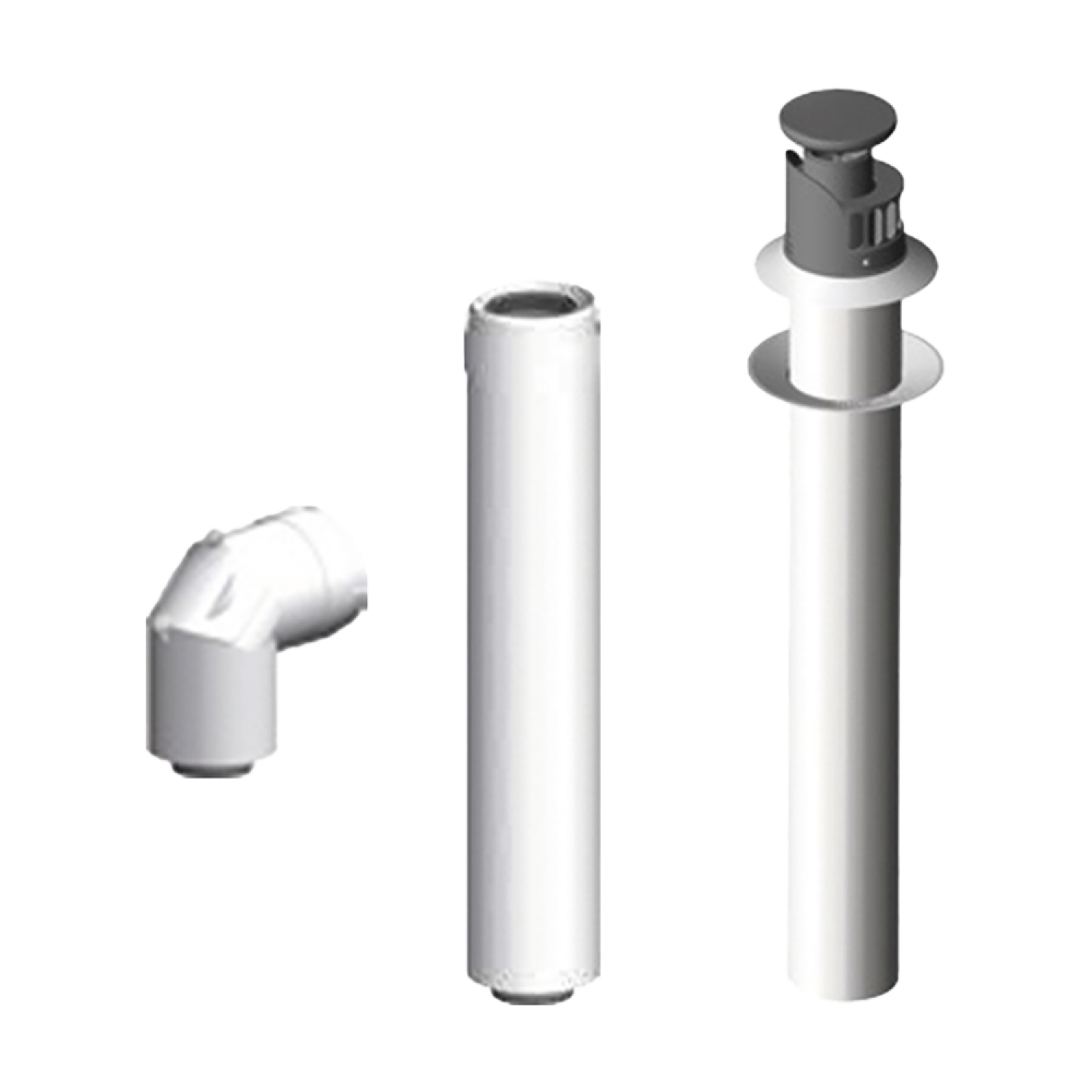 MHG Abgas-Set Wanddurchf. DN 80/125 ecoGAS