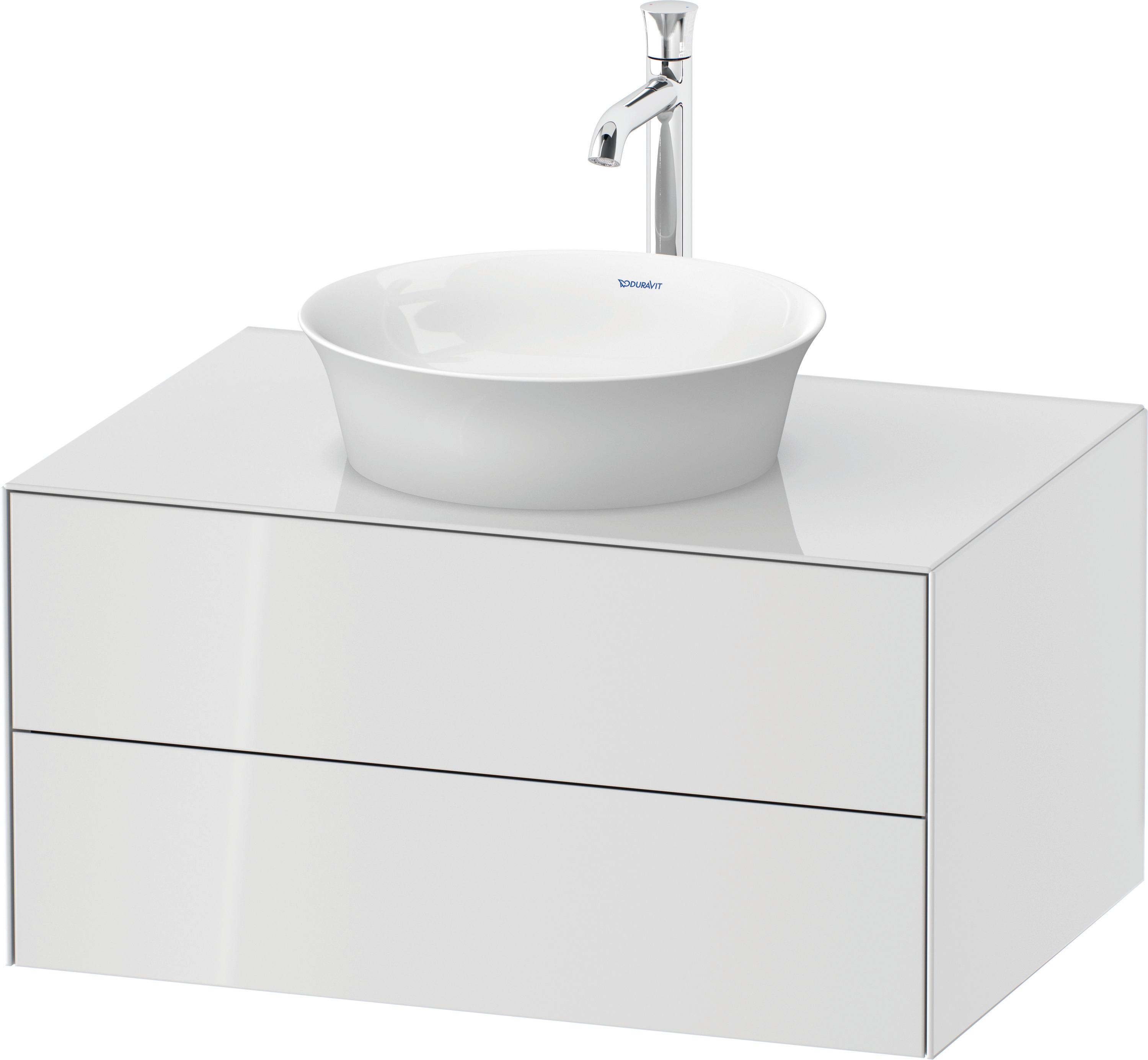 Duravit WTU White Tulip wandhängend, 2 SchKa 408x800x550mm, Weiß Hochglanz ohne ES