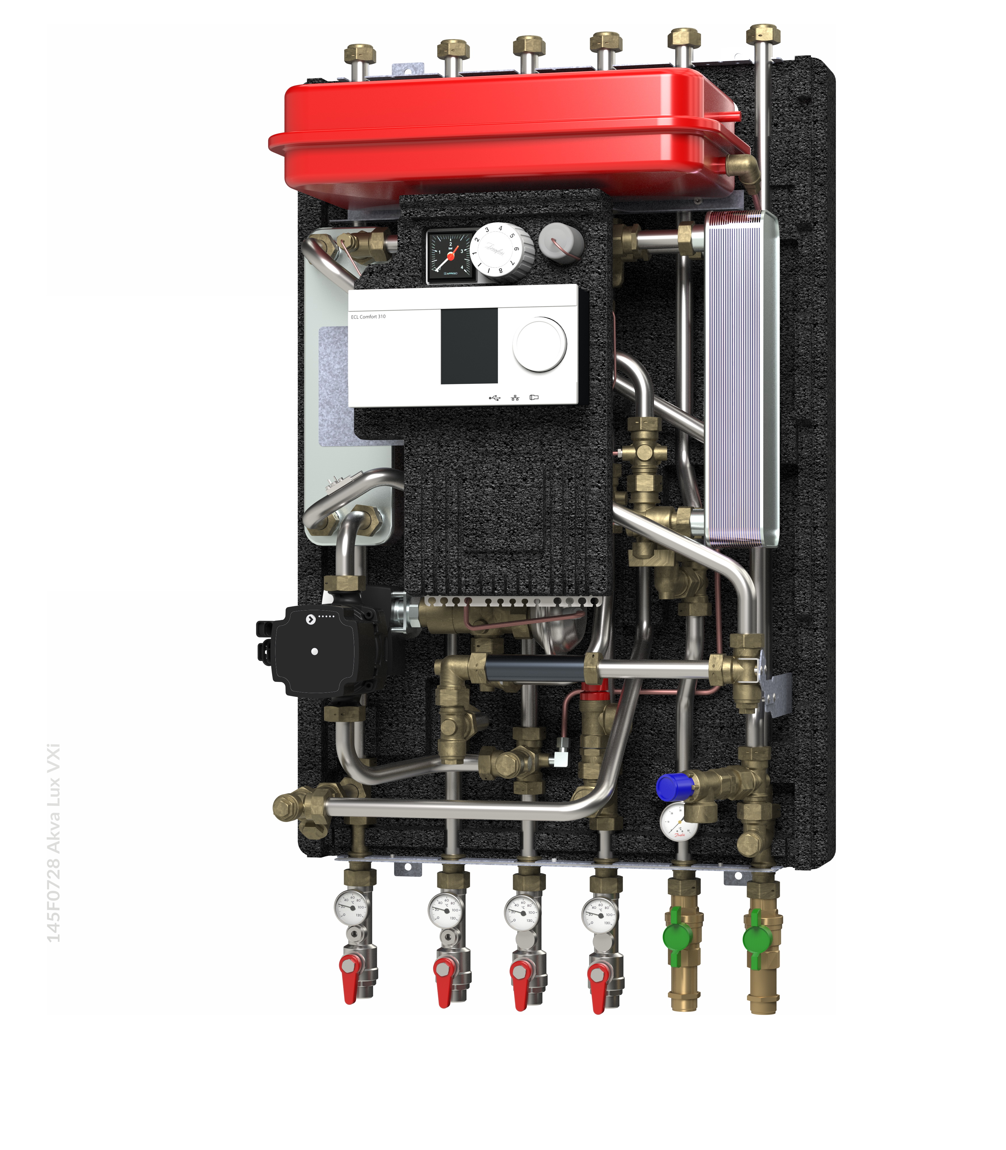 Danfoss Hausstation Akva Lux II VXi H3W2, HE:15kW, PWH:55kW, STW, A337, StS