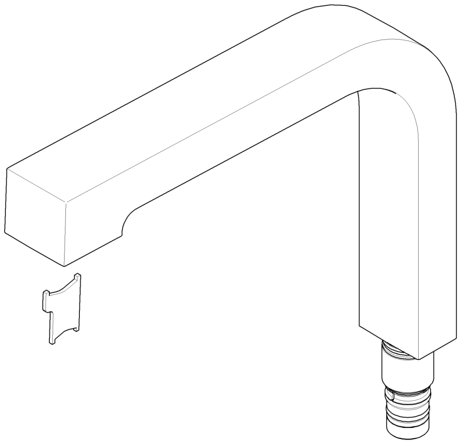DO Auslauf ET 90110609703 269 x 214 x 41 mm Platin gebürstet