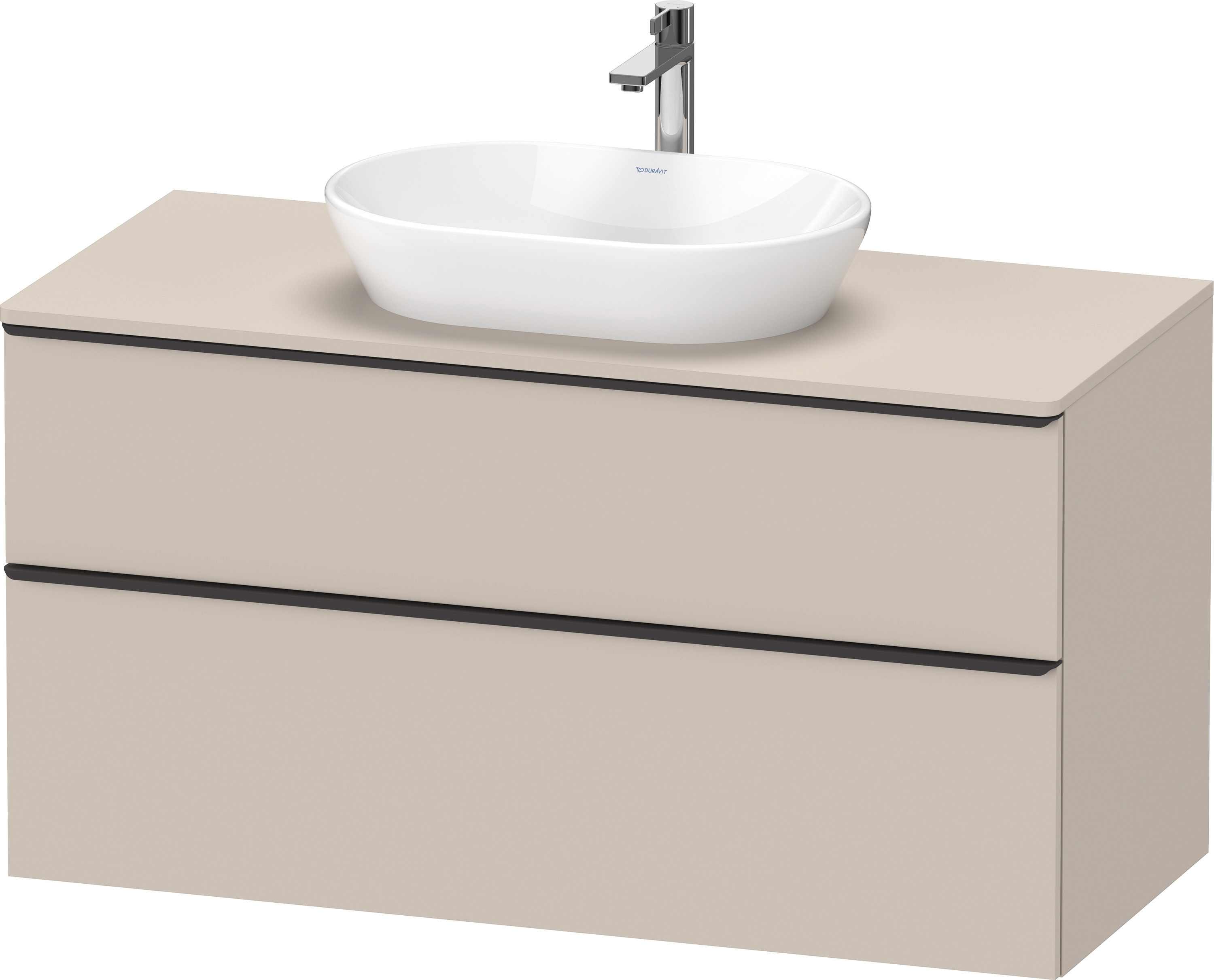 Duravit D-Neo,Kons-WTU,AZ:1,SBK:1,Gr:Dia Schw 1200x550x644mm,Wandh,Taupe Matt, Dekor