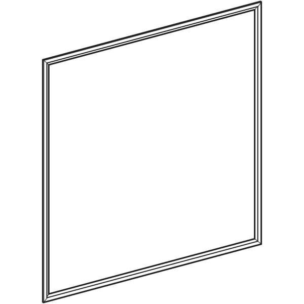 Geberit ONE Abdeckrahmen für Spiegelschrank UP-Montage, 90cm, schwarz matt