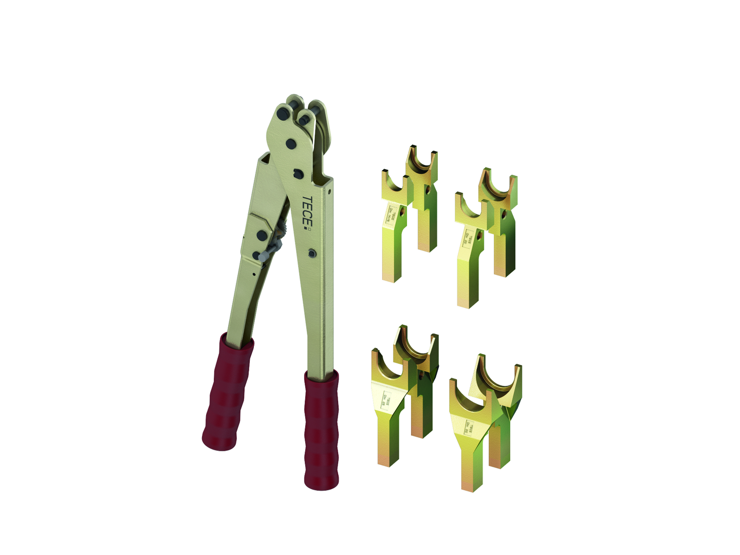 TECEflex Druckhülsen-Presswerkzeug man. Typ: HPW-L, inkl. Gabelköpfe Dim. 14-32 TECEflex Druckhülsen-Presswerkzeug man. Typ: HPW-L, inkl. Gabelköpfe Dim. 14-32