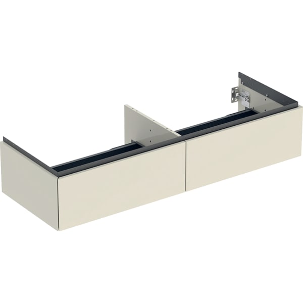 Geberit ONE Unterschrank für WT/-Platte 2 Schubl., 133,2x26,6x47cm,sandgrau hgl.